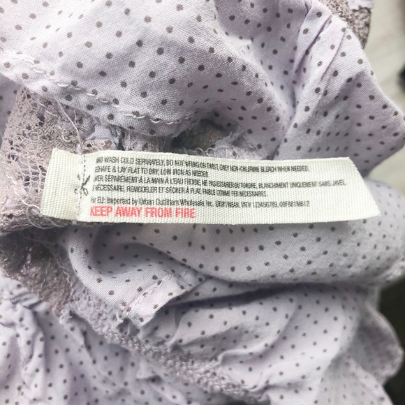 Free People Lavender Polka Dot Lace Slip Dress - Picture 5 of 8